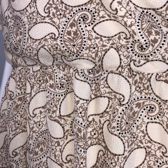 VINTAGE Liz Claiborne Paisley Silk Dress - M - Picture 6 of 9